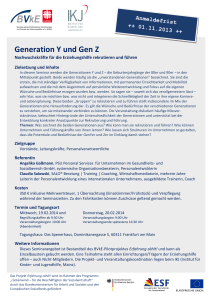 Generation Y und Gen Z