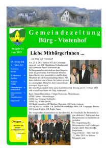 G emeindezeitung Bürg - Gemeinde Bürg