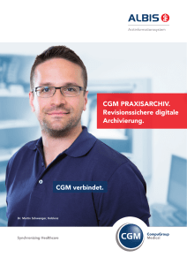 CGM PRAXISARCHIV Broschüre - HCS Computertechnologie GmbH