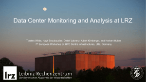 Data Center Monitoring and Analysis at LRZ