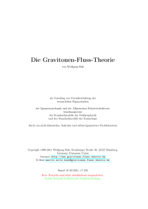 Die Gravitonen-Fluss-Theorie - The New Soul Of Science Project