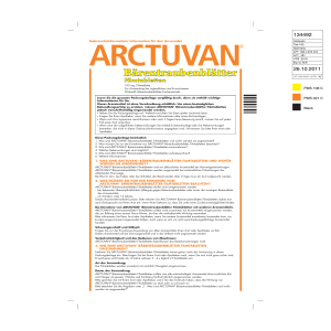 1. was sind arctuvan® bärentraubenblätter filmtabletten und wofür