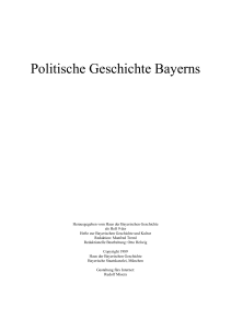 Politische Geschichte Bayerns - Haus der Bayerischen Geschichte