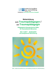 Traumapädagogin/Traumapädagoge 2017-III