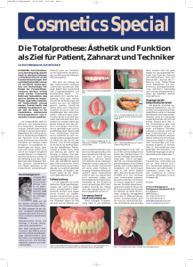 Die Totalprothese: Ästhetik und Funktion als Ziel für Patient