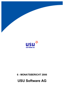 6-Monatsbericht 2006 der USU Software AG