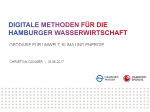 Digitale Methoden für die Hamburger Wasserwirtschaft, Dipl.