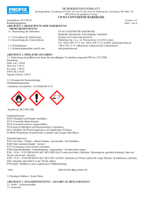 sicherheitsdatenblatt cp 013 converter harzbasis - ARTwork-Shop