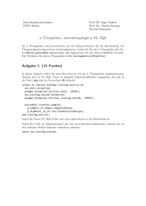 4. Übungsblatt: Anwendungslogik in PL/SQL - rz.htw