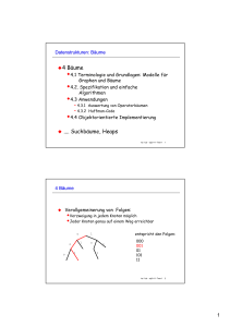 4 Bäume .... Suchbäume, Heaps