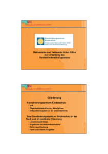 Gliederung - Familien mit Zukunft