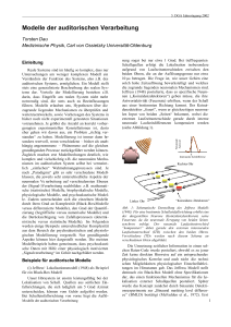 Modelle der auditorischen Verarbeitung
