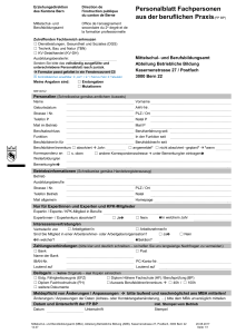 Briefblatt der Erziehungsdirektion - Erziehungsdirektion des Kantons