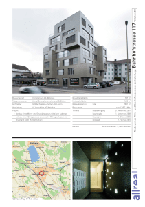 Allreal - Projektdatenblatt Bahnhofstrasse 117, Wetzikon ZH