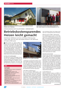 Betriebskostensparendes Heizen leicht gemacht