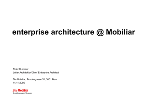 enterprise architecture @ Mobiliar