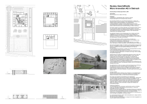 Neubau Geschäftssitz Micro Innovation AG in