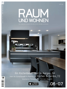 Raum und Wohnen 6•7/2015 - Carlos Martinez Architekten