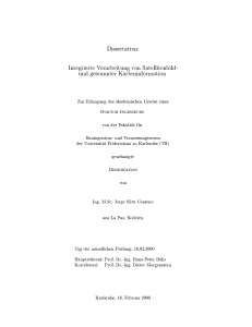 Dissertation: Integrierte Verarbeitung von Satellitenbild
