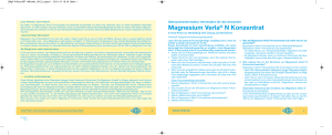 Magnesium Verla ® N Konzentrat