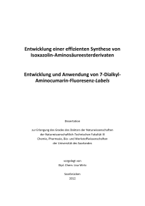 Entwicklung einer effizienten Synthese von Isoxazolin