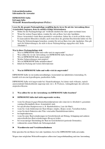 Gebrauchsinformation: Information für Anwender DIPROSONE