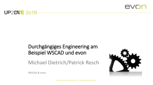 Durchgängiges Engineering am Beispiel WSCAD und evon