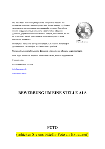 IT BEWERBUNGsmuster - Parus Personalservice, Nürnberg