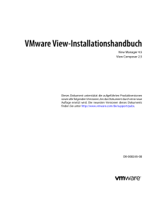 VMware View-Installationshandbuch