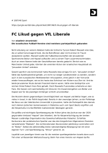 FC Likud gegen VfL Liberale