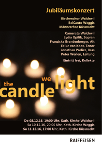 Broschüre candle light