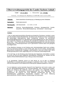 Entscheidungsmuster des 2. Senats