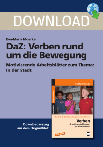 DaZ: Verben rund um die Bewegung