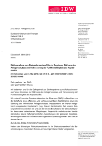Bundesministerium der Finanzen Referat VII B 5 Wilhelmstraße 97