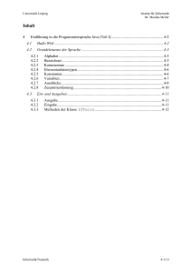 Inhalt - Informatik Uni-Leipzig