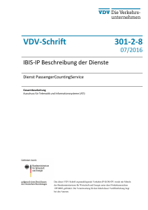 VDV-Schrift 301-2-8 - Verband Deutscher Verkehrsunternehmen