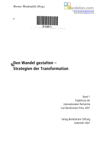 Wandel gestalten - Strategien der Transformation