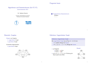 Algorithmen und Datenstrukturen (für ET/IT - CAMP-TUM