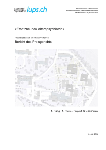 «E Be rsatzne richt de eubau es Prei Altersp isgerich psychia hts atrie»