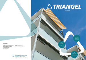 Triangel - Ausgabe 2016 Übersicht Projekte WBG Schaffhausen