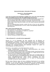 Information für Patienten Gerosim GL 40 mg