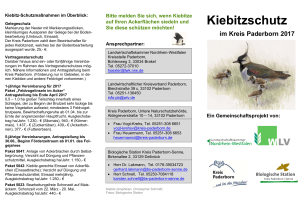 Kiebitzschutz - Biologische Station Kreis Paderborn