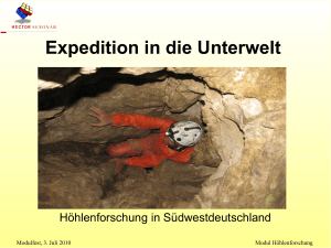 Expedition in die Unterwelt