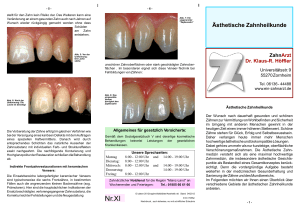 Ästhetische Zahnheilkunde - Zahnarzt Praxis Dr. Klaus