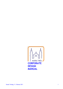 corporate design manual - Piaristenpfarre Maria Treu