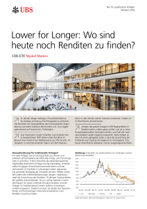 Lower for Longer: Wo sind heute noch Renditen zu finden?