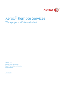 Xerox® Remote Services Whitepaper zur Datensicherheit