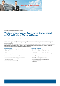 Verkaufsbeauftragter Workforce Management (m/w) in Bochum