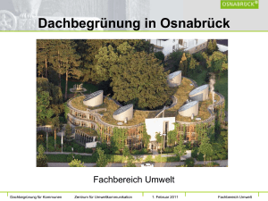 Dachbegrünung in Osnabrück