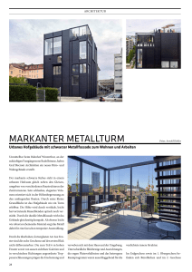 markanter metallturm - Graf Biscioni Architekten AG